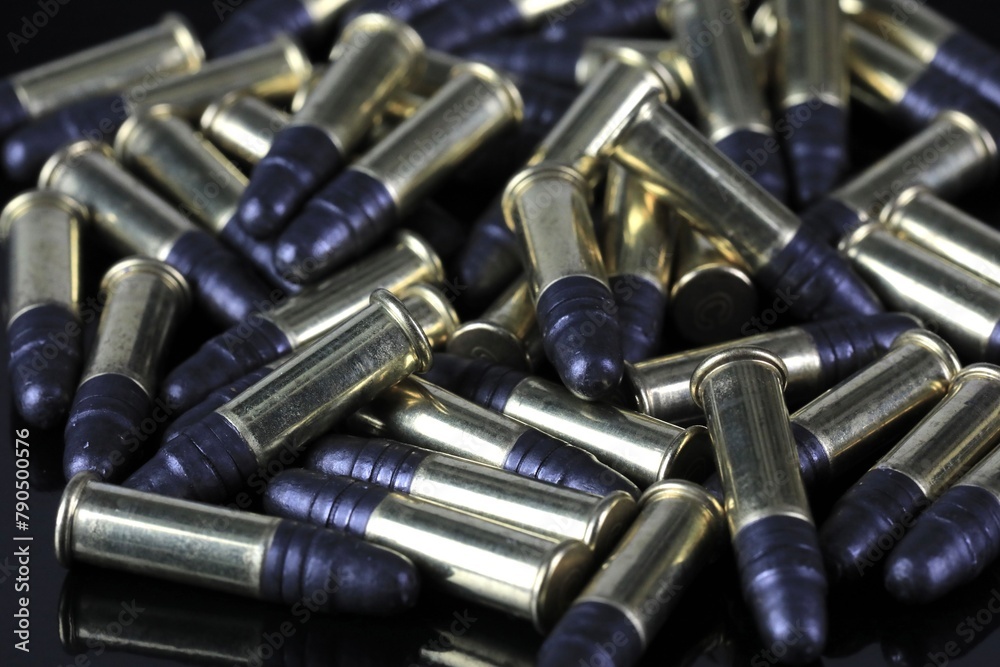 Heap of bullets for firearms Heap of bullets for firearms
