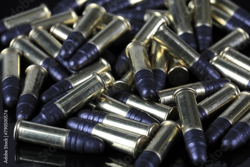 Heap of bullets for firearms 