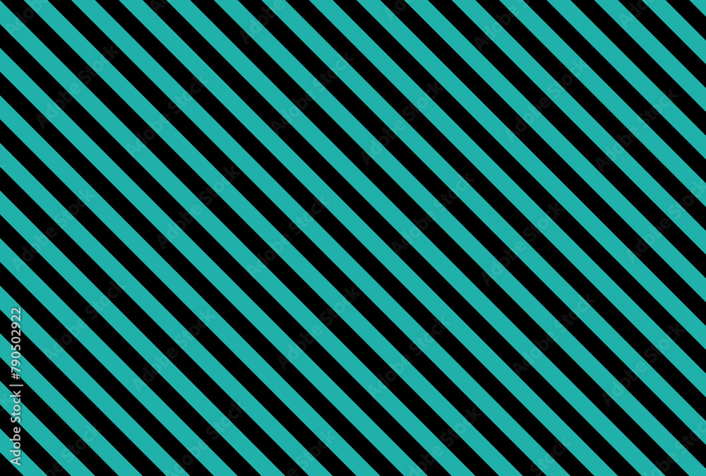Obraz premium Shocking LightSeaGreen color and black color background with lines. traditional vertical striped background texture..