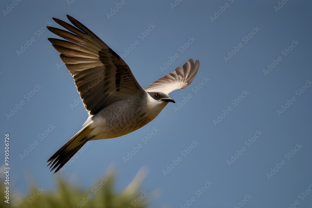 A picture of a flying bird A picture of a flying bird
