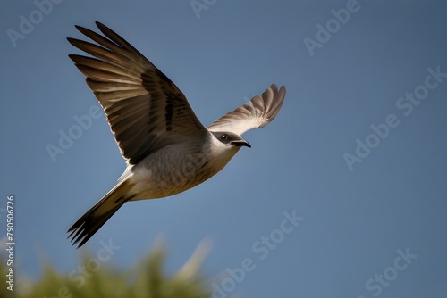 A picture of a flying bird 