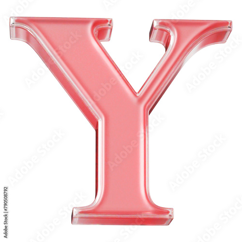 3d Letter Y Red Font - 3d Alphabet
