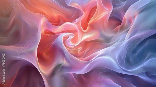 Harmonious Beauty and Captivating Swirling Forms in Digital Art