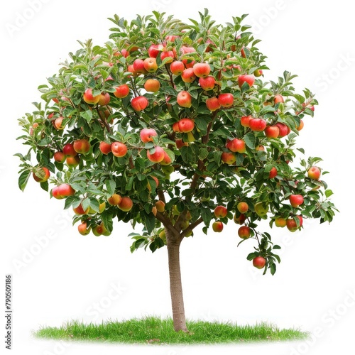 isolated Apple Tree with white background  