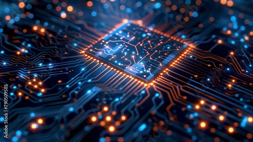 Generative AI technology has played a pivotal role in the creation of computer equipment with blockchain circuits and information processors.