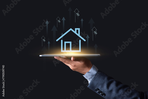 Real estate investment concept , make a profit from real estate , buy , sell , rent, Real estate investment yields financial rewards. real estate market