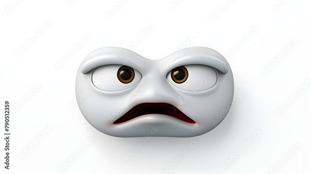 Wince Face Icon 3d