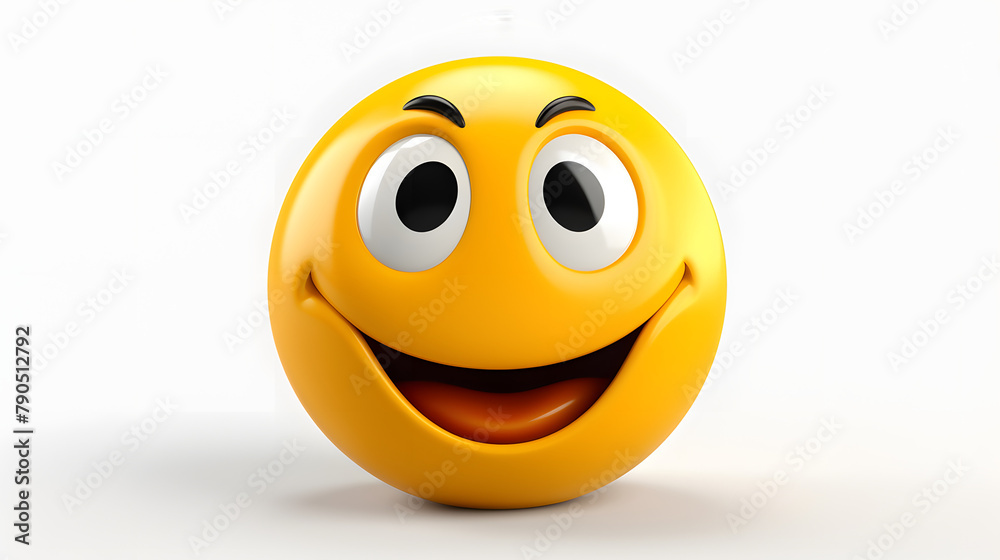 Fototapeta premium Wink Face Icon 3d