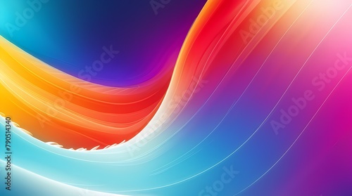 Abstract background colorful wave pattern, red, orange, purple  photo