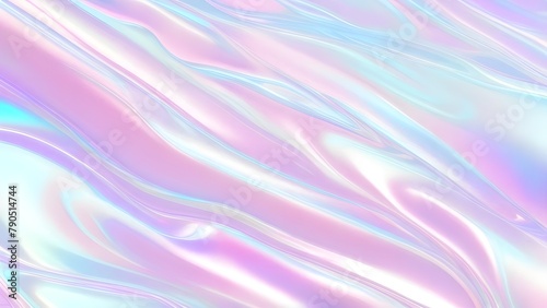 Wallpaper Mural Holographic background seamless trendy iridescent light foil texture. Soft holographic pastel unicorn marble background pattern. Modern pearlescent blurry abstract swirl illustration. Torontodigital.ca