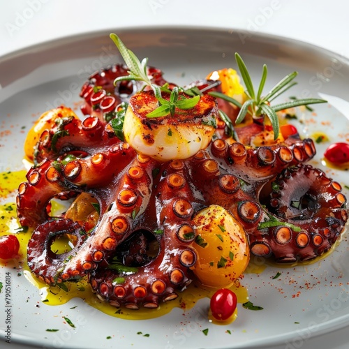 Spectacular fire-grilled octopus with olive oil and paprika