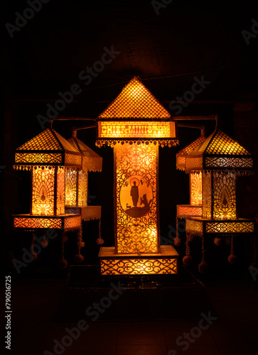 Vesak lanterns, Sri lankan vesak festival celebrations. © nilanka