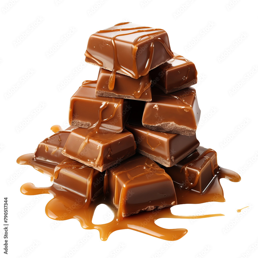 Tasty and Yummy Ghirardelli Sea Salt Caramel Dark Chocolate Isolated On White Background Tasty and Yummy Ghirardelli Sea Salt Caramel Dark Chocolate Isolated On White Background
