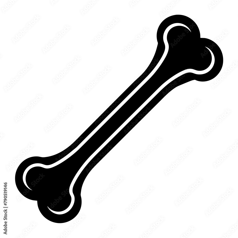 bone icon vector silhouette illustration bone icon vector silhouette illustration