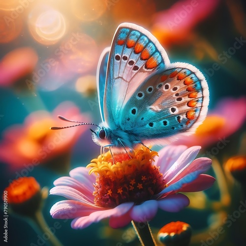 Beautiful butterfly on the flower © Prashant