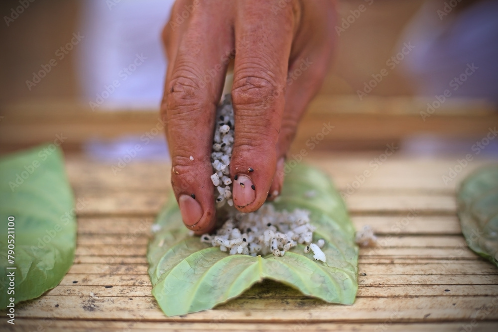 Rice is an important ingredient in various ceremonies of the Karen ...