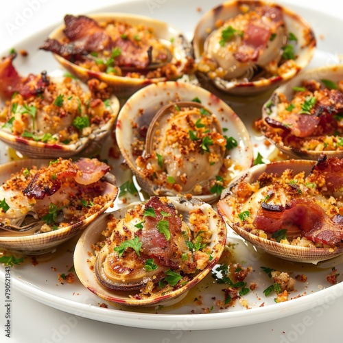 Classic clams casino with bacon and breadcrumbs