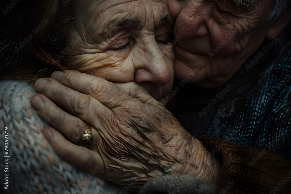 Fototapeta premium Shared Memories: Cherishing Moments with Senior European Couples