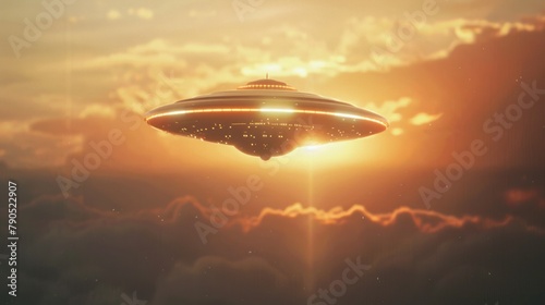 the concept of world UFO day background, wallpaper