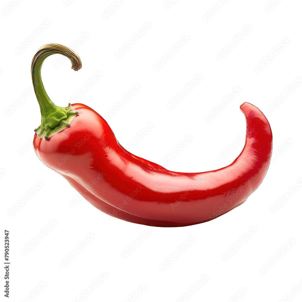 side view of chilli transparent isolated on white PNG side view of chilli transparent isolated on white PNG