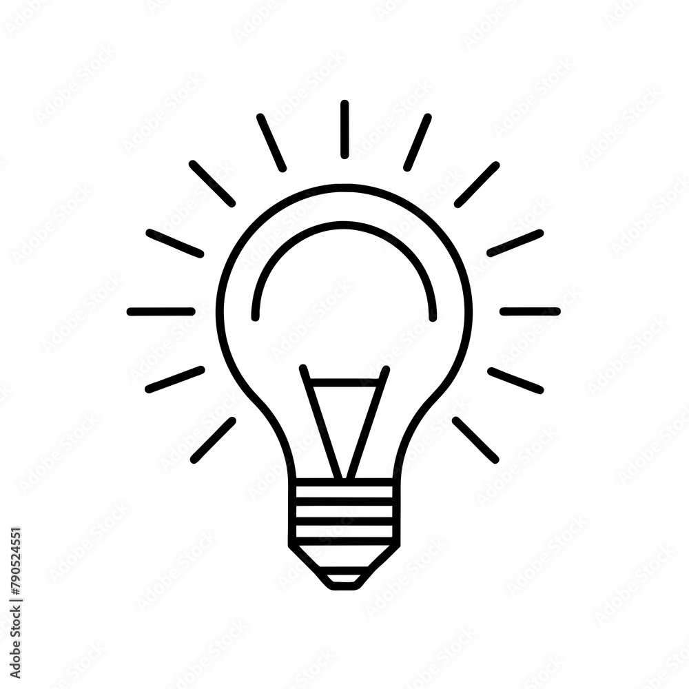 Light bulb logo vector illustration, bulb logo icon vector Light bulb logo vector illustration, bulb logo icon vector