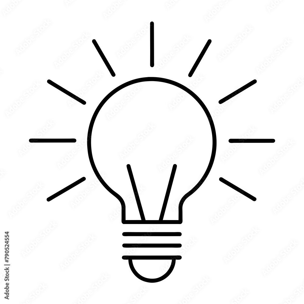 Light bulb logo vector illustration, bulb logo icon vector Light bulb logo vector illustration, bulb logo icon vector
