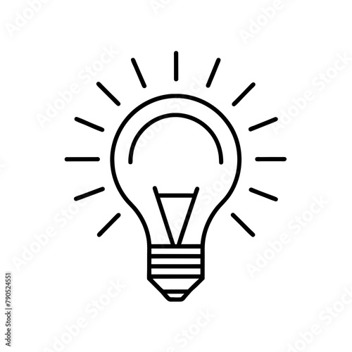 Light bulb logo vector illustration, bulb logo icon vector