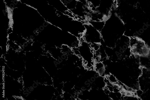 Black background marble wall texture for design art work, seamless pattern of tile stone with bright and luxury.
