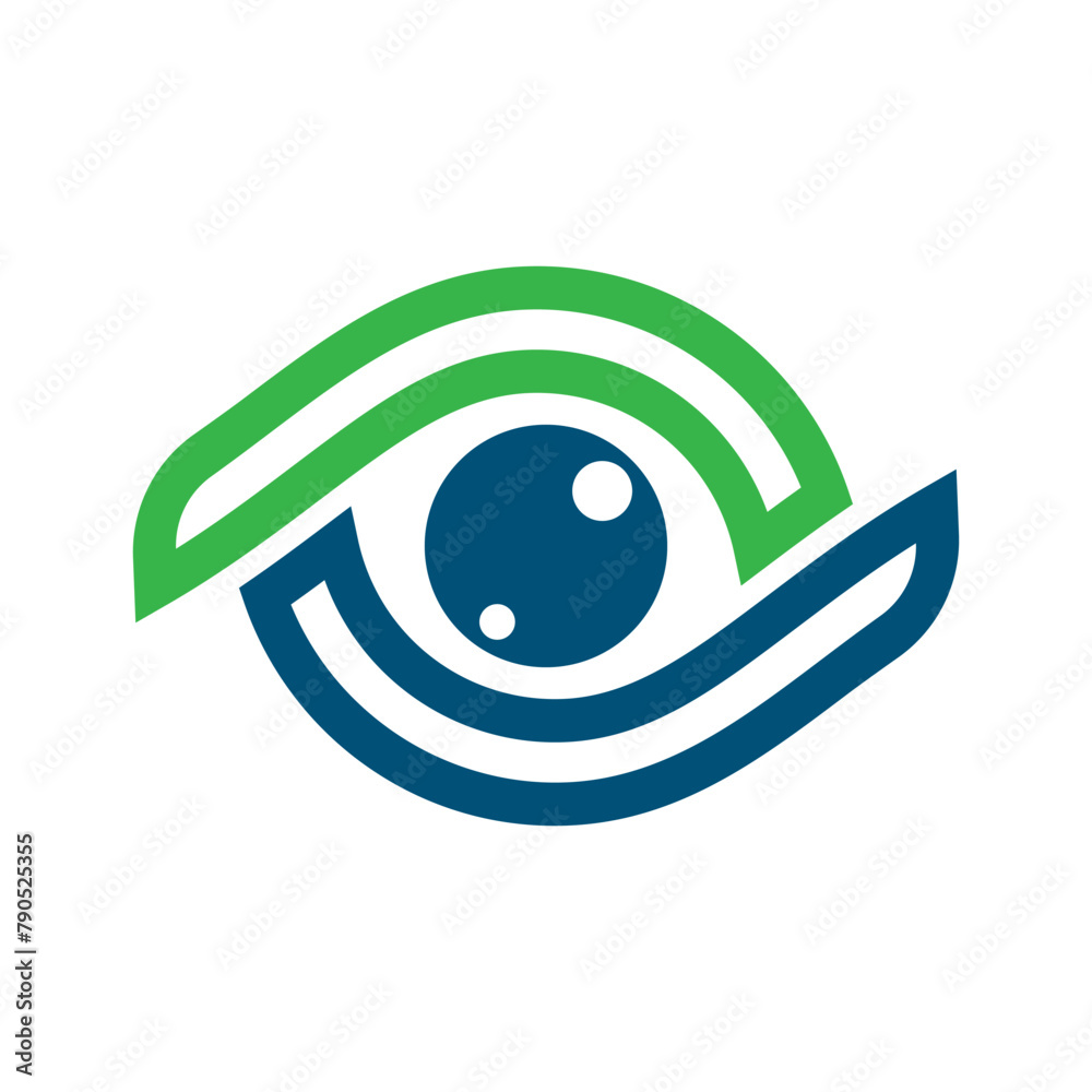 Obraz premium health and eye care logo design