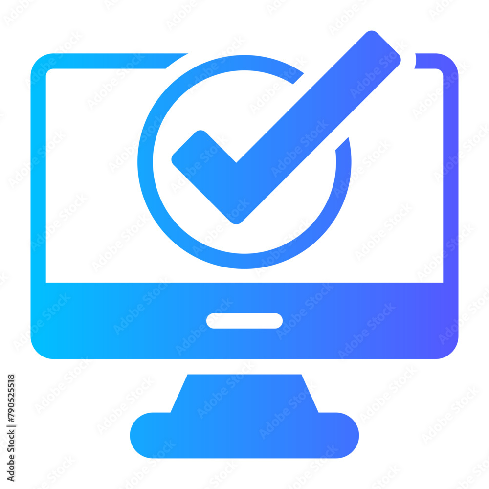 computer gradient icon computer gradient icon