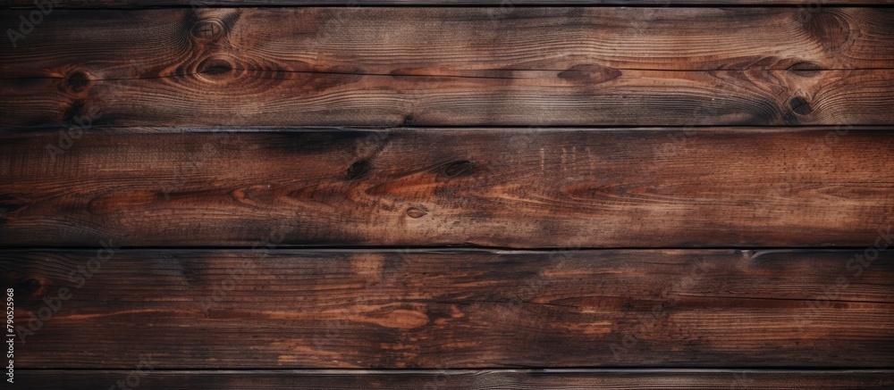 Naklejka premium Dark wood textured surface