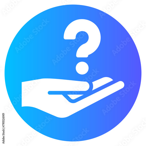 faq gradient icon