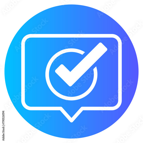 message gradient icon