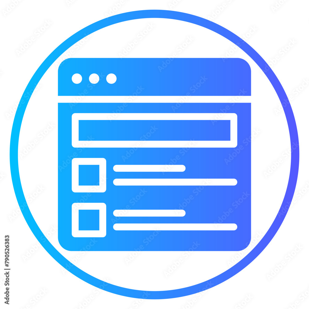 online survey gradient icon online survey gradient icon