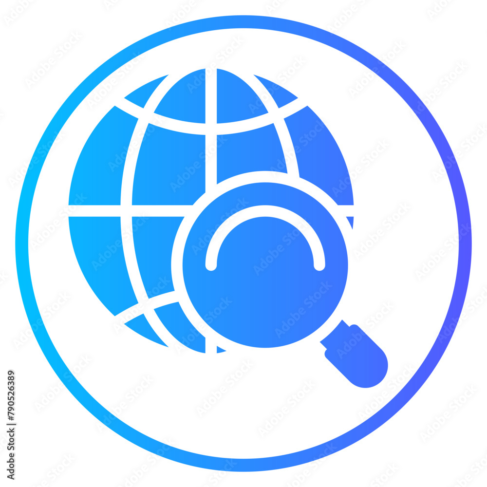 online survey gradient icon