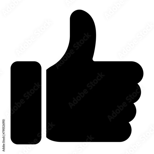 thumb up glyph icon