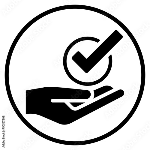 hand glyph icon