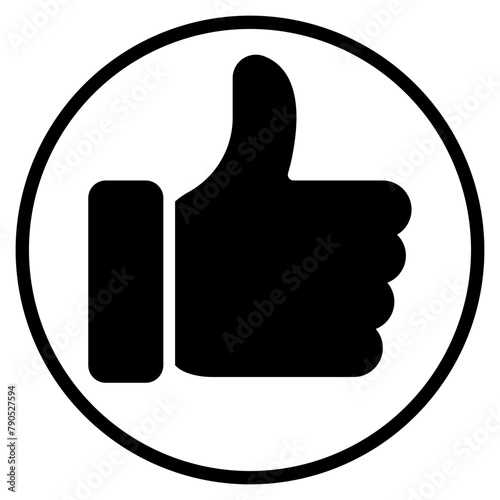 thumb up glyph icon