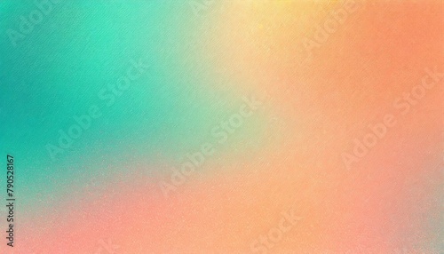 Summer Vibes: Orange Teal Green Pink Abstract Grainy Background Texture