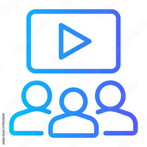 viewer gradient icon