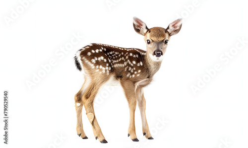 Baby Deer isolated on white background, Generative AI  © simba kim