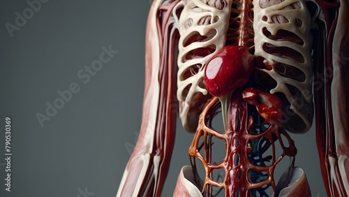 Abstract human organ photo