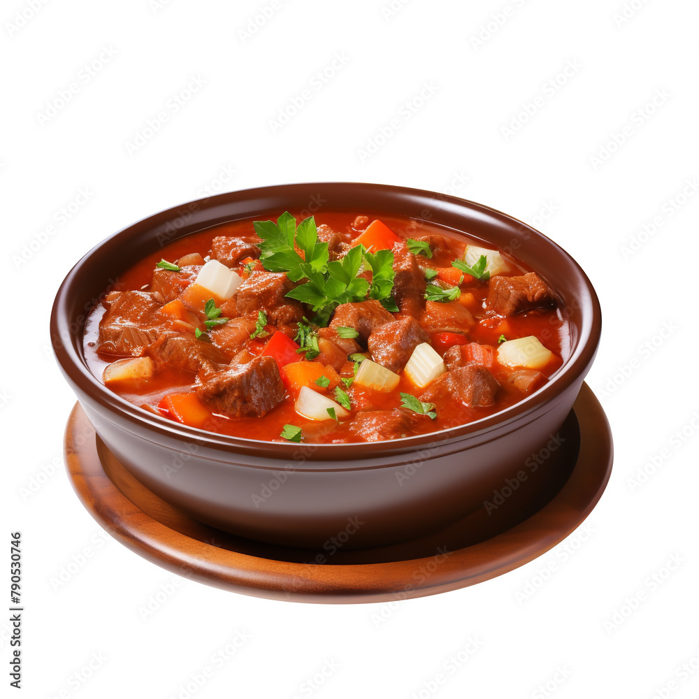 Delicious Goulash Isolated On White Background Delicious Goulash Isolated On White Background