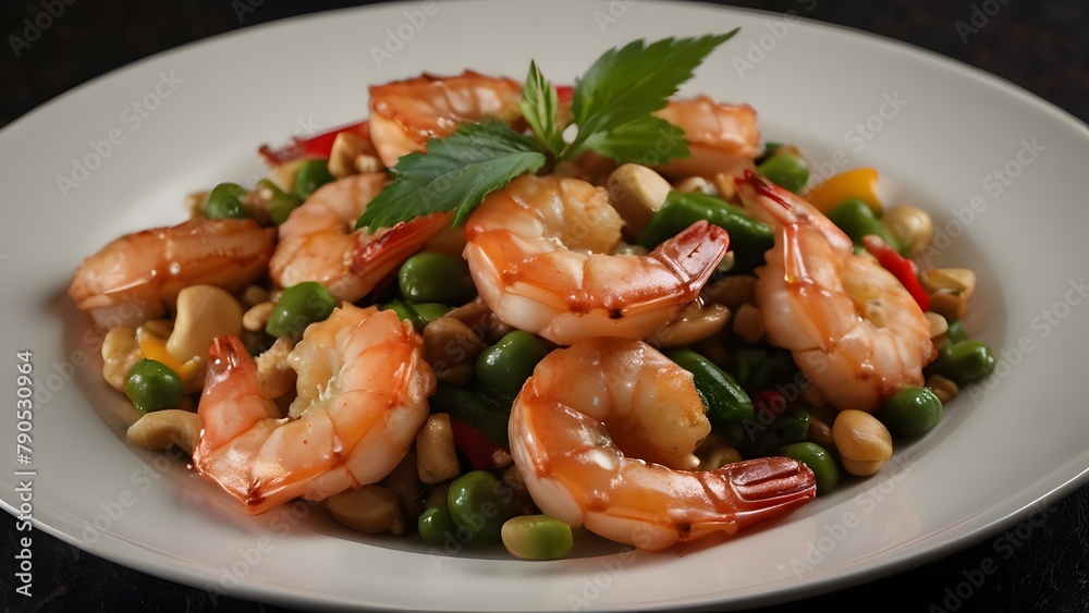 Enjoy a healthy and tasty meal with shrimp and veggies Enjoy a healthy and tasty meal with shrimp and veggies