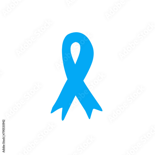 blue awareness ribbon