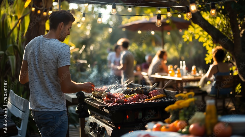Fototapeta premium Sizzling Grill Delights: BBQ Image Showcase