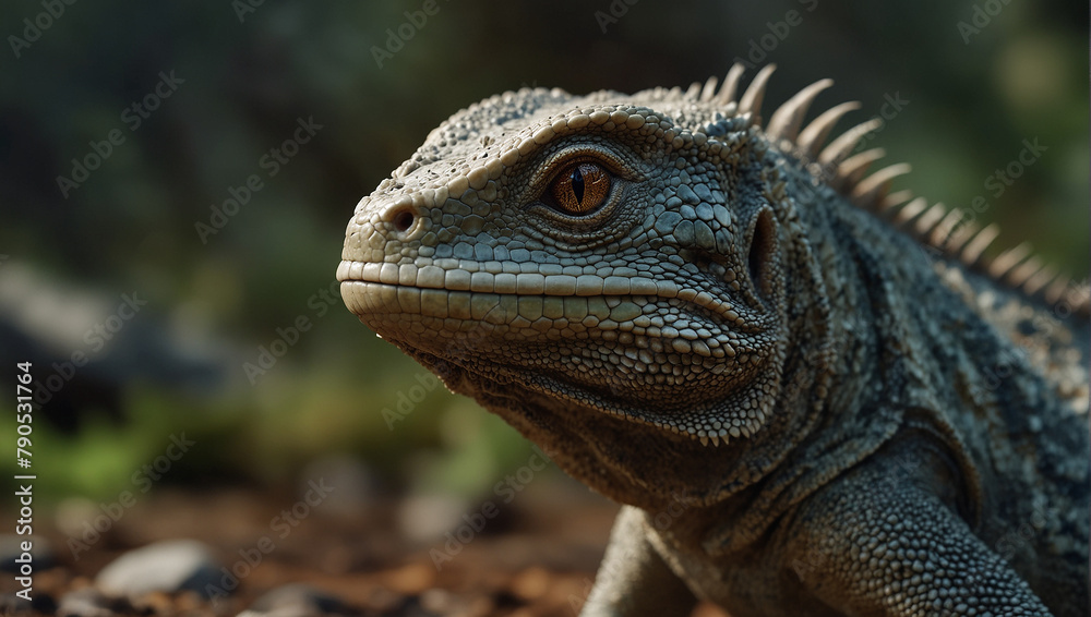 Obraz premium lizard in the jungle 