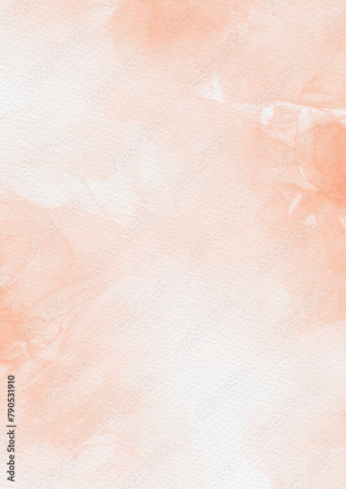 Fototapeta premium Abstract orange watercolor background paper texture