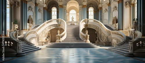 Staircase in the royal palace photo