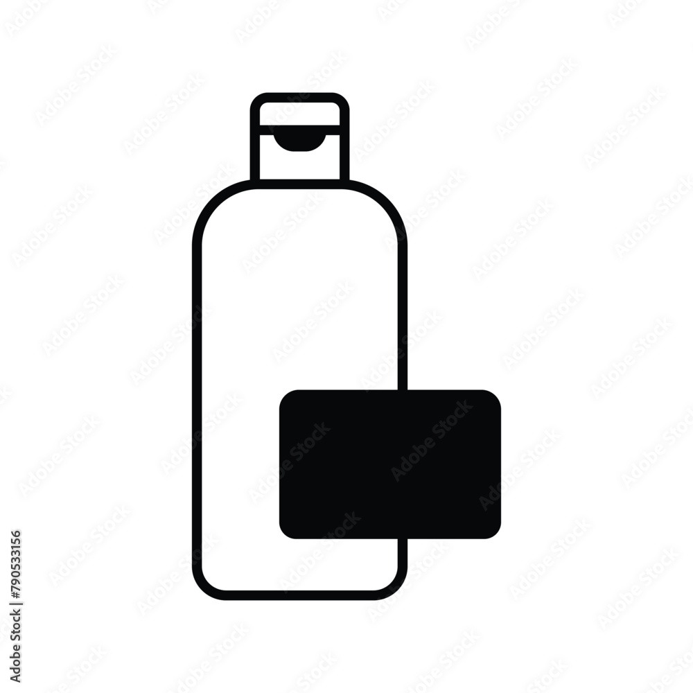 shampoo icon with white background vector stock illustration shampoo icon with white background vector stock illustration